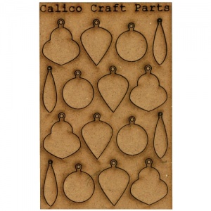 Wooden Christmas Baubles – MDF Bauble Shapes For DIY Craft Tree Decorations (UK Made)